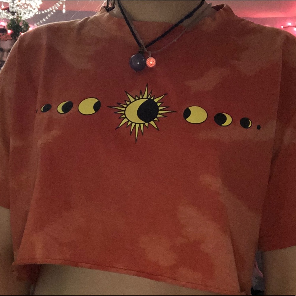 Bleach Dyed Crop Top